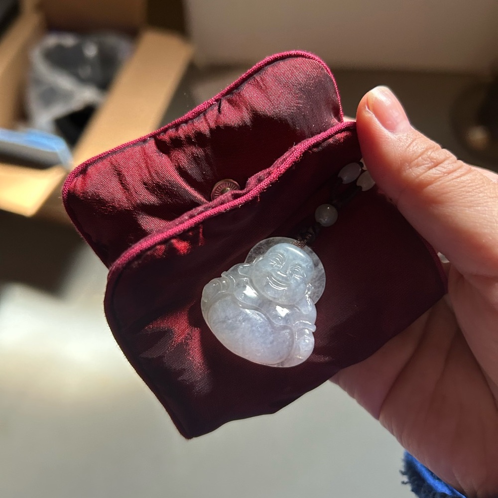 Chow Tai Fook Jade Buddha necklace